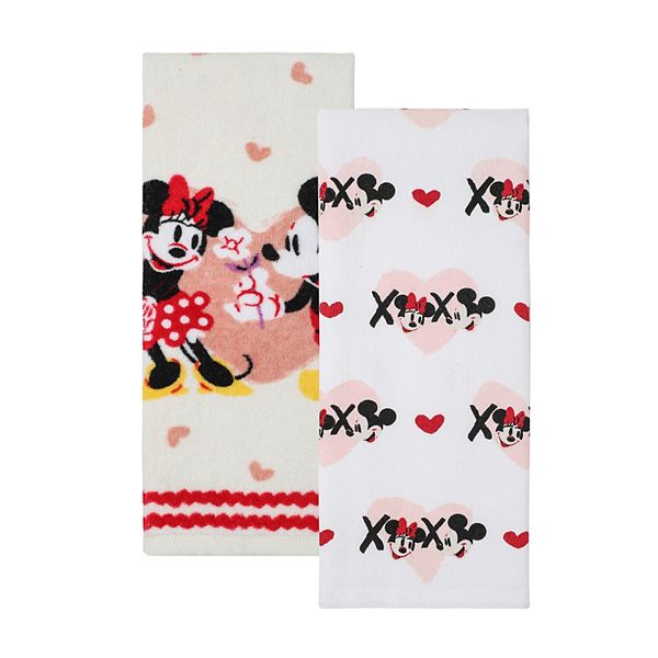 Disney's Mickey & Minnie Valentine's Day 2-piece Kitchen Towel Set by Celebrate Together™ Celebrate Together