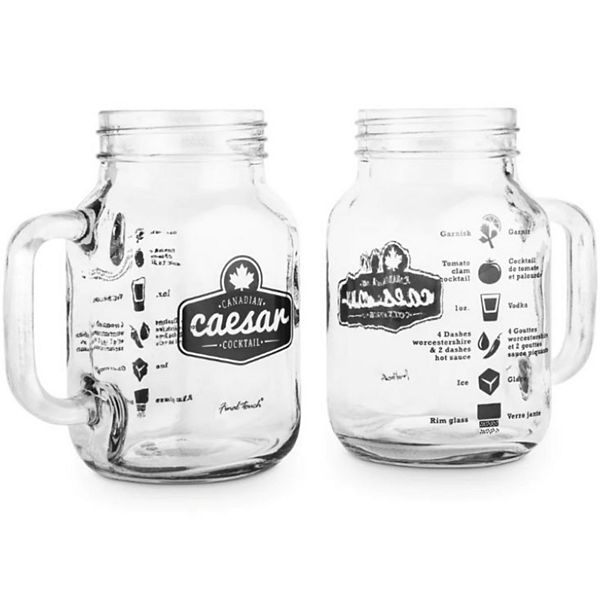 Final Touch Bloody Mary Mason Jar Mugs Set Of 2 FINAL TOUCH