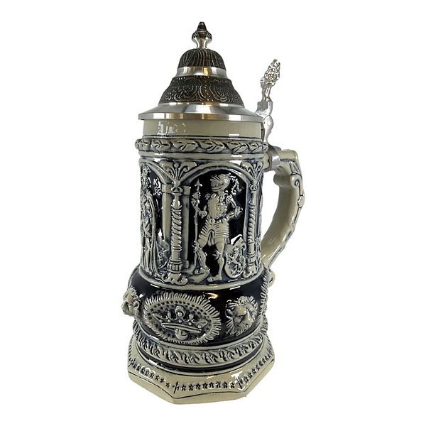 Pinnacle Peak Trading Emperor Charles King Le Relief German Beer Stein .75 L Handcrafted In Germany Pinnacle Peak Trading Company