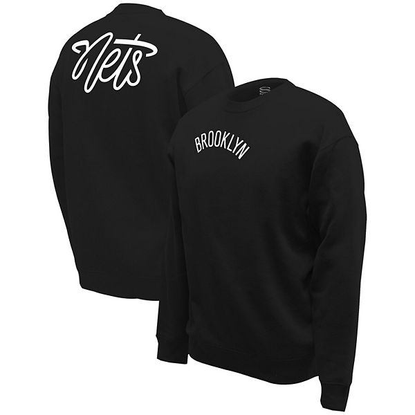 U-Футболка Stadium Essentials Черная Brooklyn Nets Origins Script Pullover Sweatshirt Stadium Essentials