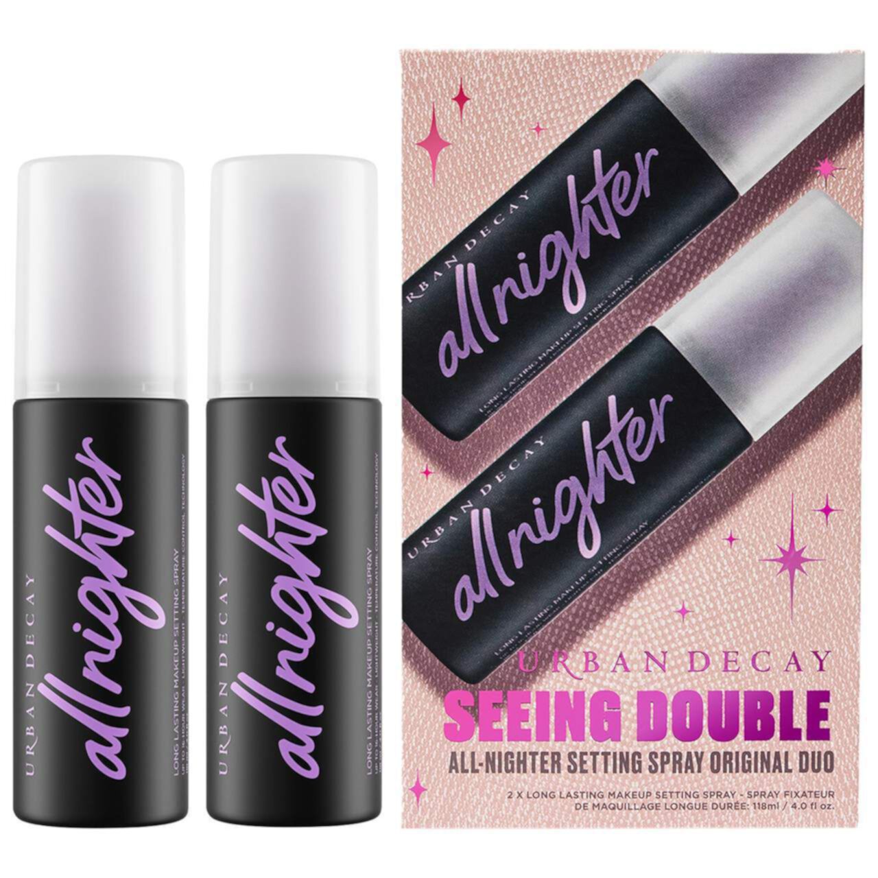 Urban Decay Seeing Double All Nighter Waterproof Setting Spray - Holiday Makeup Set Urban Decay