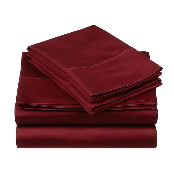 SUPERIOR Egyptian Cotton 530 Thread Count Solid Deep Pocket Sheet Set with Pillowcases Superior