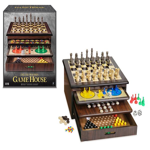 Merchant Ambassador Craftsman Deluxe Wooden Game House Set Merchant Ambassador