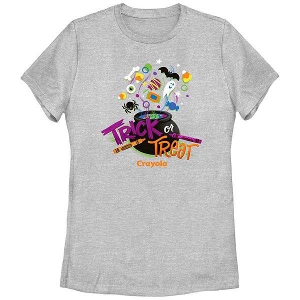 Juniors' Crayola Trick Or Treat Graphic Tee Crayola