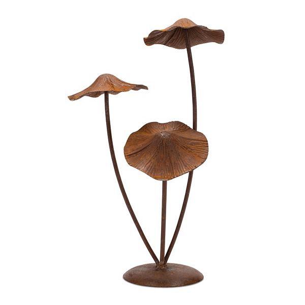 Melrose Outdoor Metal Mushroom Garden Accent Decor Melrose