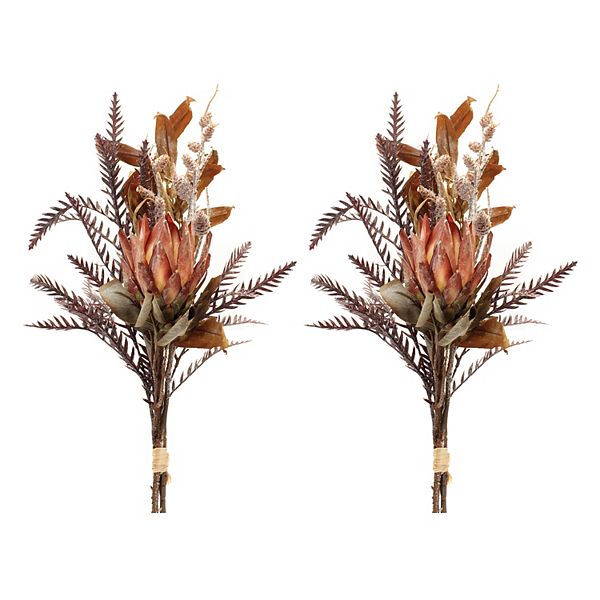 Melrose 2-pc. Artificial Harvest Protea Stem Bundle Set Melrose