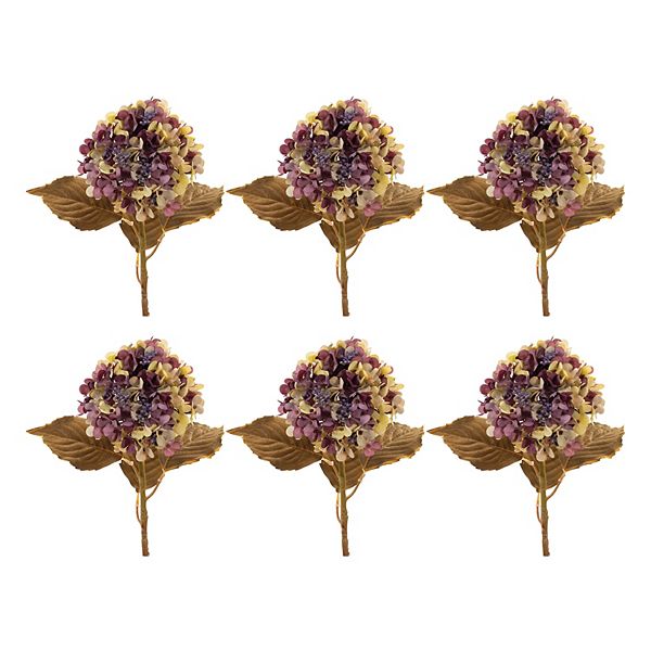 Melrose 6-pc. Artificial Harvest Hydrangea Stem Set Melrose