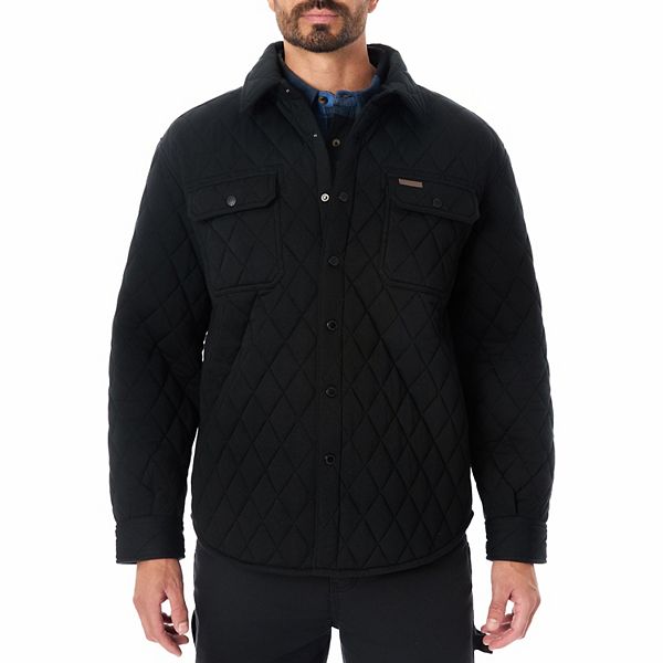 Мужская Футболка Smith's Workwear Snap Closure Diamond Quilted Shirt Jacket Smith's Workwear