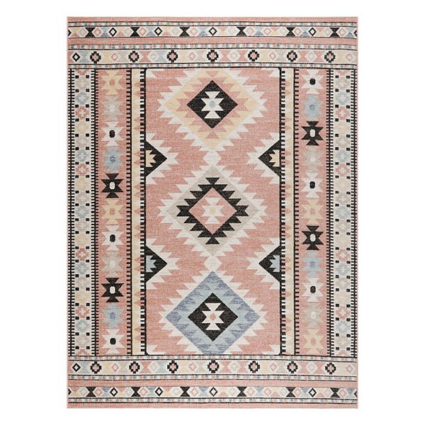 Nourison Washable Decor Geometric Bohemian Indoor Rug NOURISON