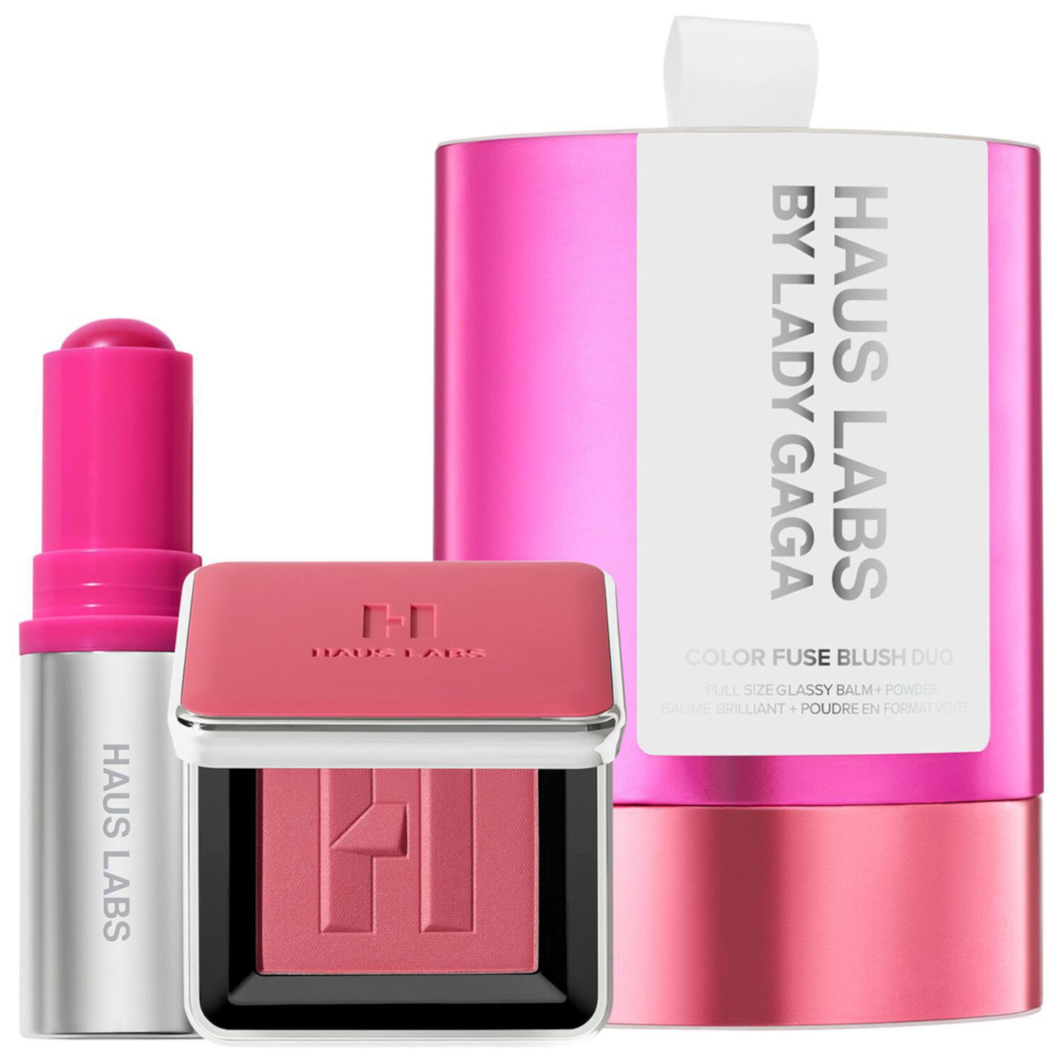 HAUS LABS BY LADY GAGA Color Fuse Glassy Blush Balm Stick + Powder Blush Set HAUS LABS BY LADY GAGA