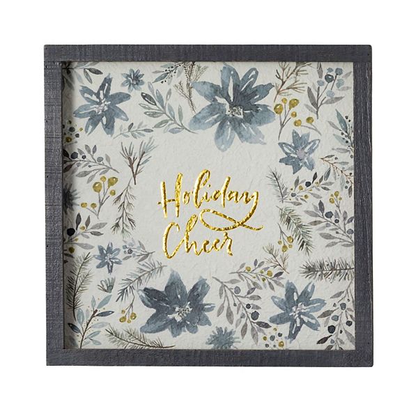 Haven Living 18-in. Holiday Cheer Text Christmas Wall Art Haven Living