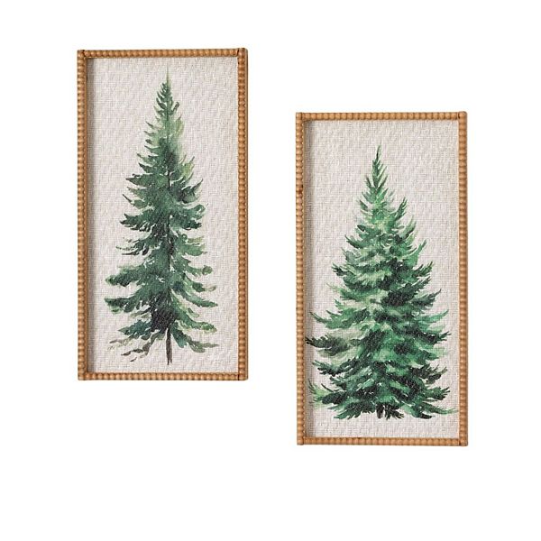 Haven Living 19.5-in. 2-pc. Pine Tree Christmas Wall Decor Set Haven Living