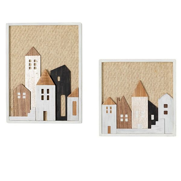 Haven Living 2-pc. Village Christmas Wall Decor Set Haven Living