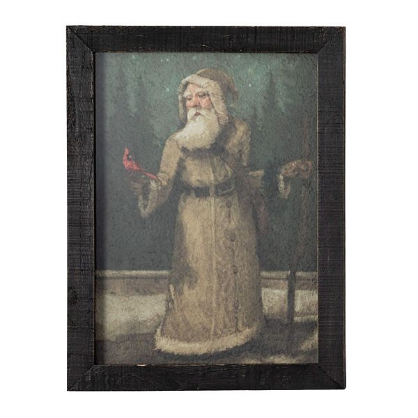 Haven Living 24-in. Olde World Santa Christmas Wall Art Haven Living