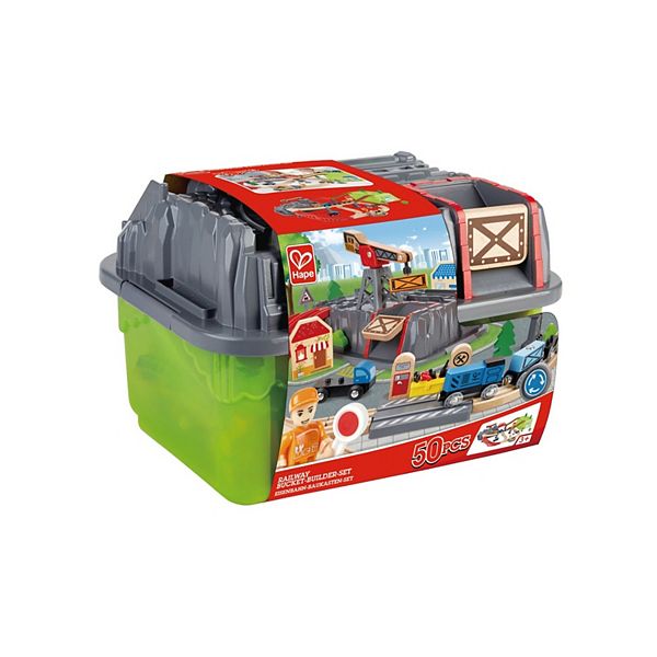 Hape 50-pc. Bucket Builder Set: Railway Hape