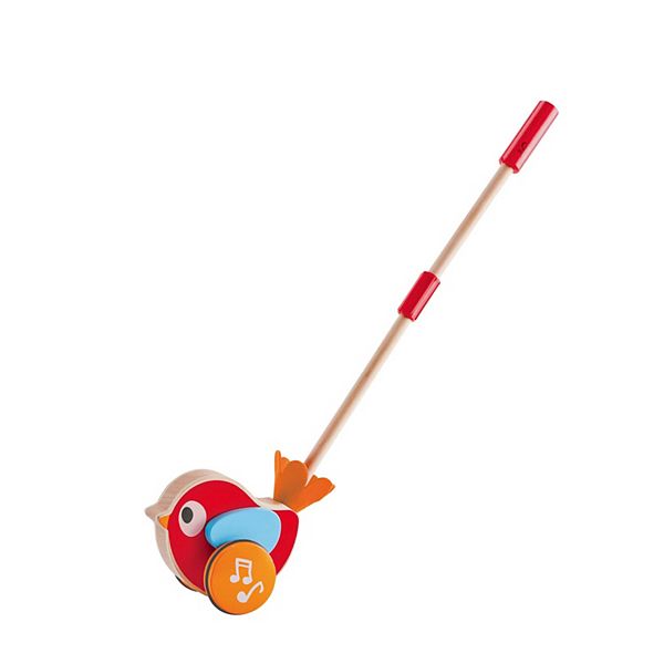 Hape Lilly Musical Push-Along Wooden Bird Toy Hape