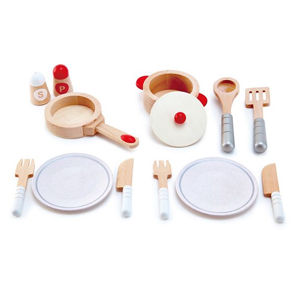 Hape Cook & Serve Set Wooden Playset Hape