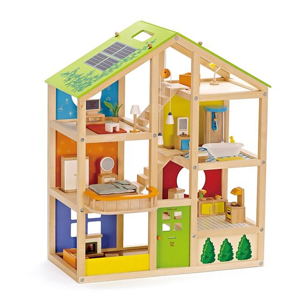 Hape All Seasons Wooden Dollhouse Playset Hape