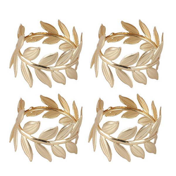 Celebrate Together™ Spring Leaf Napkin Ring 4-piece Set Celebrate Together