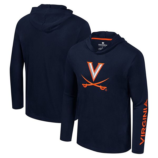 Мужская Футболка Colosseum Virginia Cavaliers Logo Lockup Active Blend Длинный Рукав Colosseum