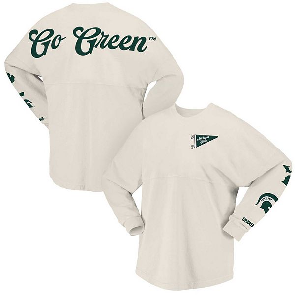 Женская Футболка Spirit Jersey Michigan State Spartans Local с Длинным Рукавом Spirit Jersey