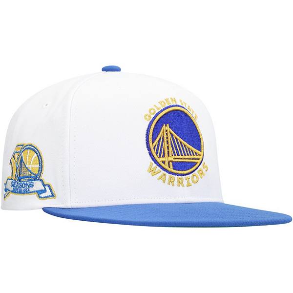 Кепка Mitchell & Ness Белая Golden State Warriors Soul Logo Shine 2-Tone Snapback Mitchell & Ness