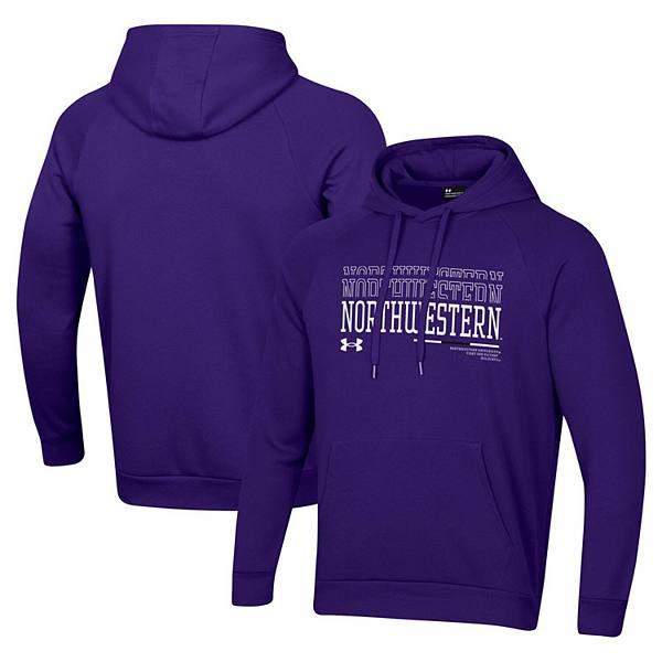 Мужская Футболка Under Armour Purple Northwestern Wildcats 2024 Sideline Wordmark Rival Under Armour