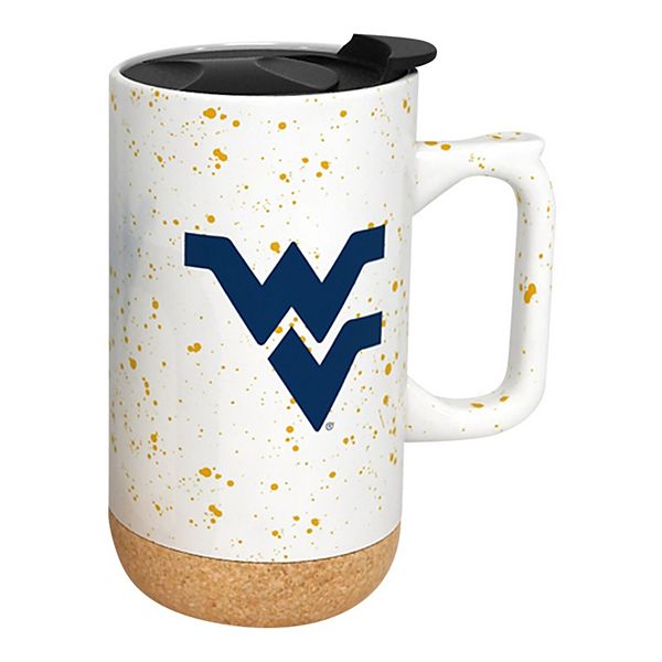 West Virginia Mountaineers 18oz. Speckle Cork Mug Indigo Falls