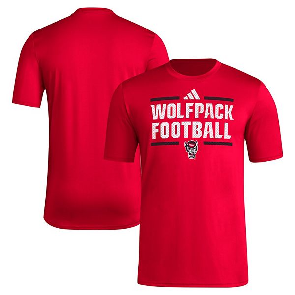 Мужская футболка adidas NC State Wolfpack с коротким рукавом и технологией AEROREADY Unbranded