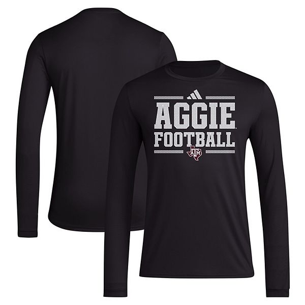 Мужская футболка с длинным рукавом adidas Texas A&M Aggies и технологией AEROREADY Unbranded