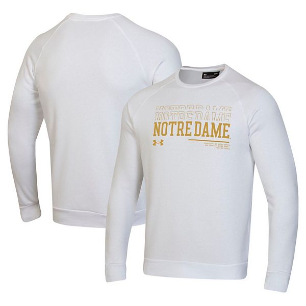 Мужская Футболка Under Armour 2024/25 Notre Dame Fighting Irish Sideline Wordmark Rival Raglan Under Armour