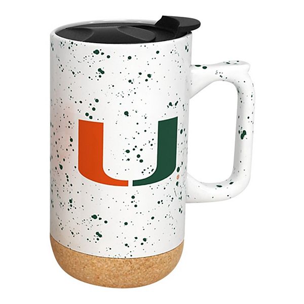 Miami Hurricanes 18oz. Speckle Cork Mug Indigo Falls