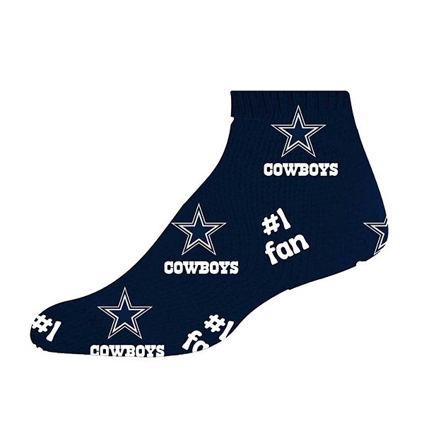 Детские носки Dallas Cowboys #1 Fan от For Bare Feet с бесшовным мыском и анатомической пяткой For Bare Feet