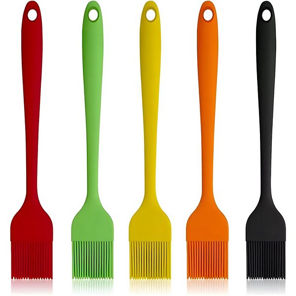 Silicone Basting & Pastry Brushes Set 5 Pcs Kitcheniva