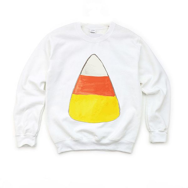  Свитшот The Juniper Shop Watercolor Candy Corn The Juniper Shop