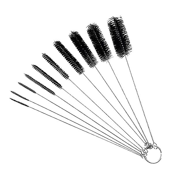 Nylon Straw Cleaning Brush Set 10 Pcs Kitcheniva