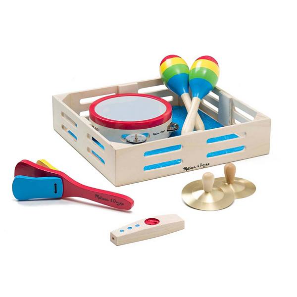 Melissa & Doug Wooden Children's Band in a Box 7-Piece Set Melissa & Doug