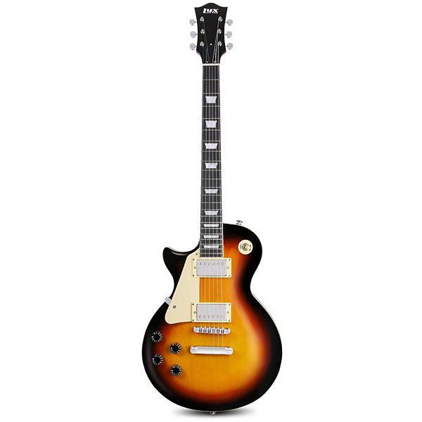 Lyxpro 39” Sb Series Left Handed Electric Guitar, Solid Body Guitar With 3-way Pickup Lyxpro