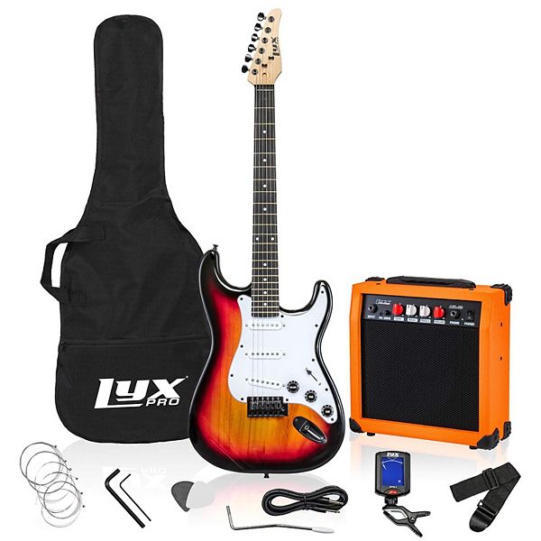 Lyxpro Electric Guitar Kit, 39” Electric Guitar With Amp & Electric Guitar Accessories Lyxpro