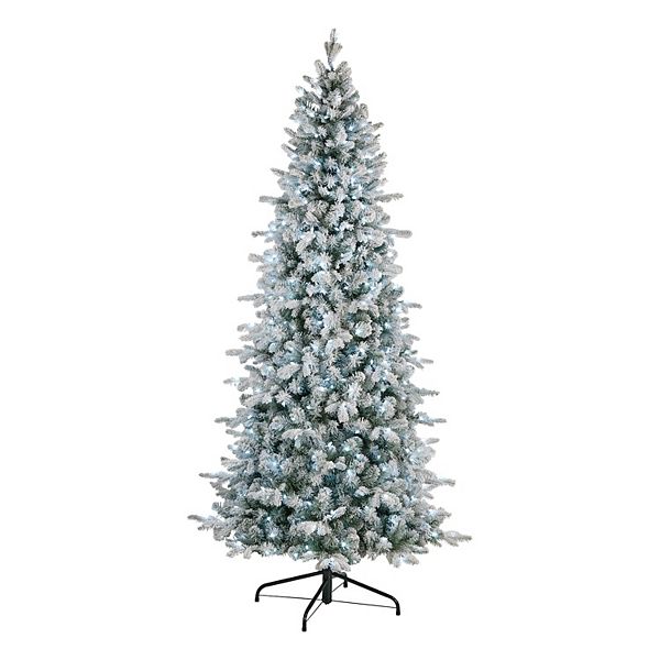 National Tree Company 6-ft. Snowy Comet 400-Light Blue Slim Artificial Christmas Tree National Tree Company