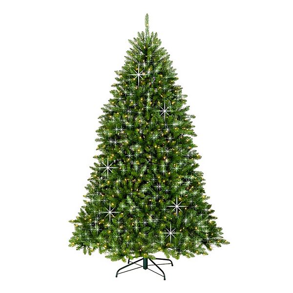 National Tree Company 7.5-ft. Dunhill Fir® Shimmer Tinsel 700-Light Artificial Christmas Tree National Tree Company