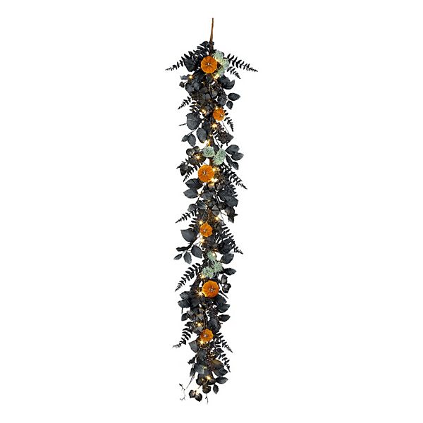 National Tree Company 6-ft. Pre-Lit LED Halloween Pumpkin Artificial Garland National Tree Company