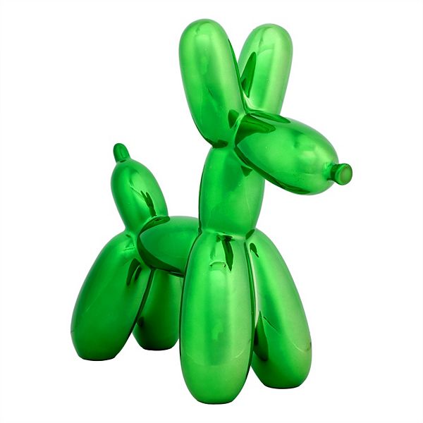 National Tree Company 11-in. Green Balloon Dog Figurine Table Decor National Tree Company