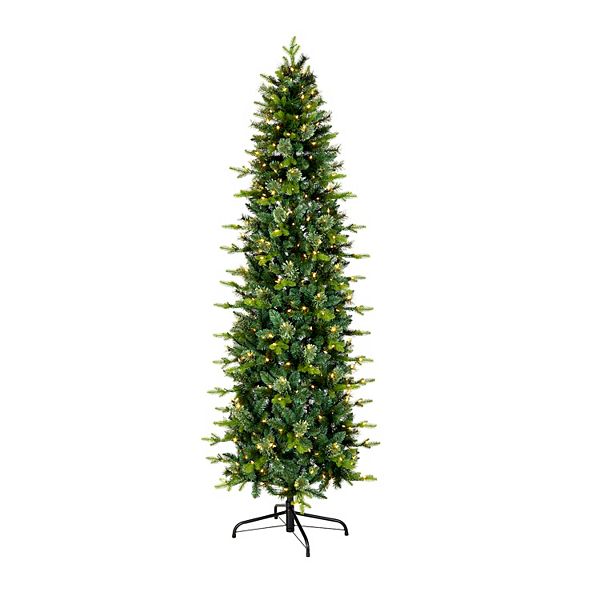 National Tree Company 7.5-ft. Pre-Lit Prancer Fir Pencil Slim Artifical Christmas Tree National Tree Company