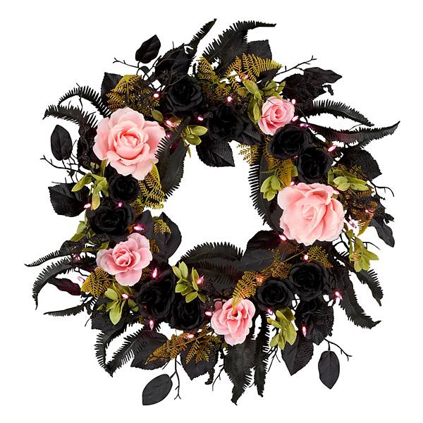 National Tree Company 24-in. LED Cute & Creepy Halloween Artificial Wreath National Tree Company