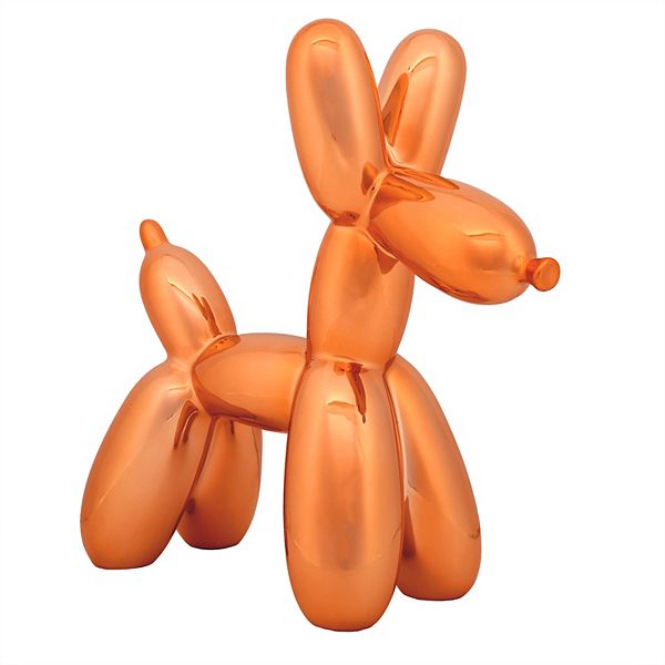 National Tree Company 11-in. Orange Balloon Dog Figurine Table Decor National Tree Company