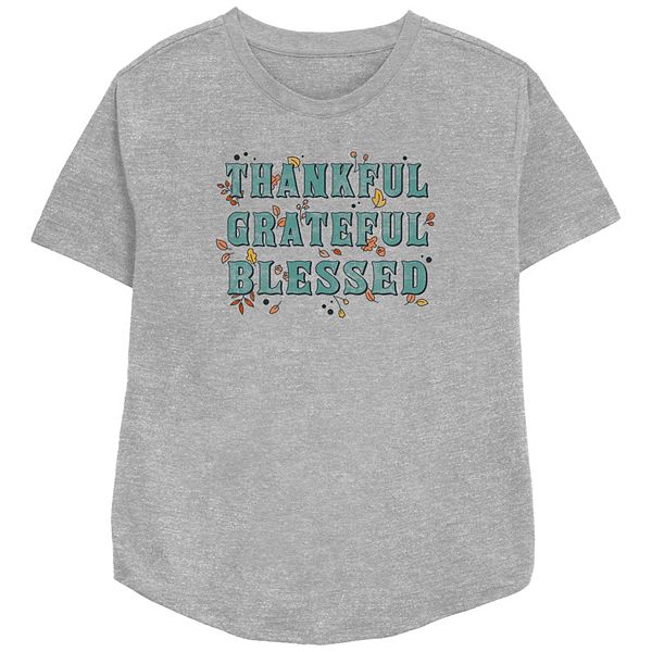 Женская Футболка Unbranded Thankful Grateful Blessed Relaxed Fit Unbranded