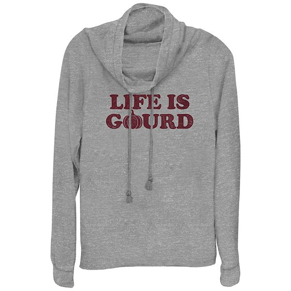 Женская Футболка Unbranded Life Is Gourd Cowlneck Unbranded