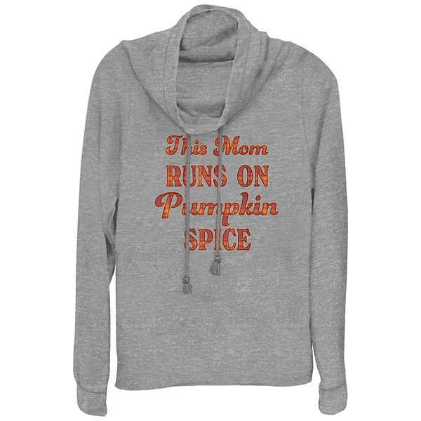 Женская Футболка Unbranded This Mom Runs On Pumpkin Spice с горловиной Unbranded