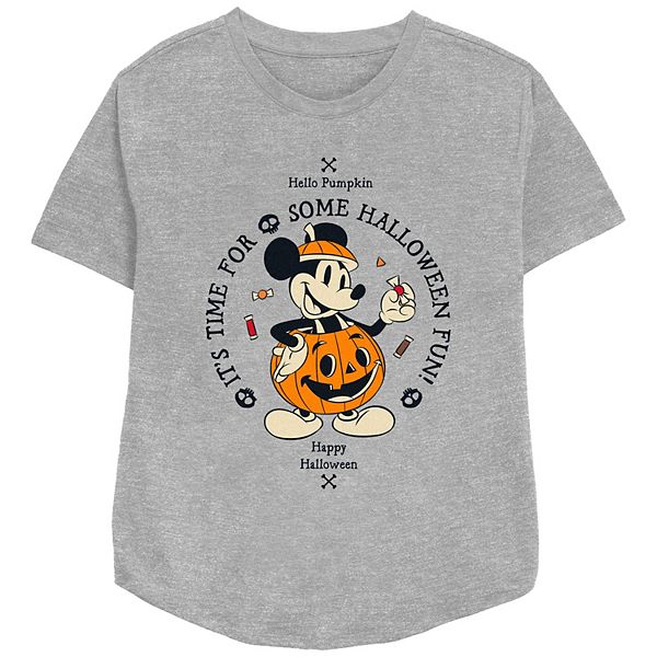 Женская Футболка Disney Mickey Mouse Hello Pumpkin It’s Time For Some Halloween Fun Disney